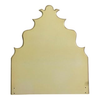 Vintage Twin Size Hollywood Regency Style Headboard and Frame - 1 of 2 For Sale