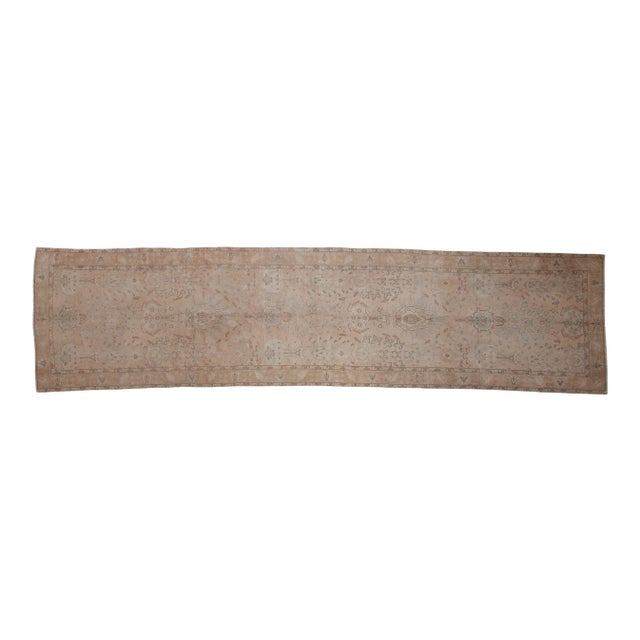 Vintage Fine Distressed Sivas Rug Runner - 3'2" X 12'5" For Sale