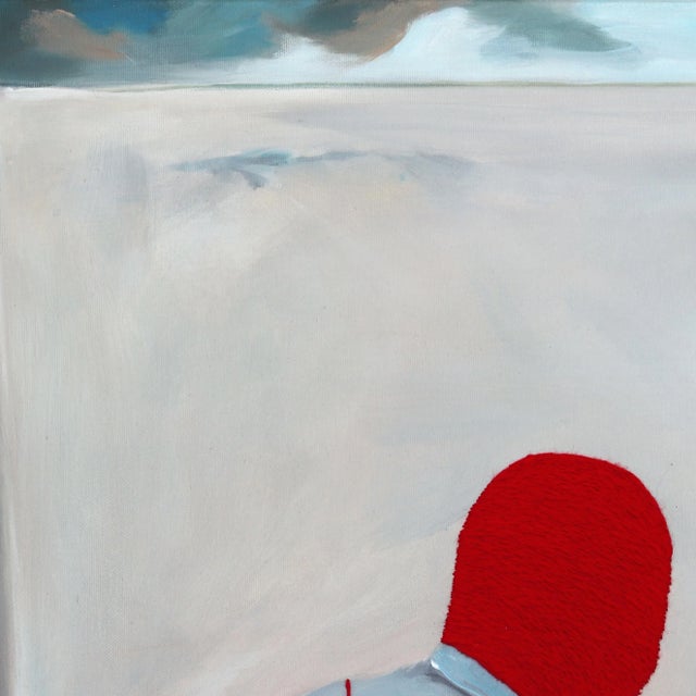 Iqi Qoror's surreal figurative paintings are arresting in their earthy palettes offset by pops of fluorescent textile...