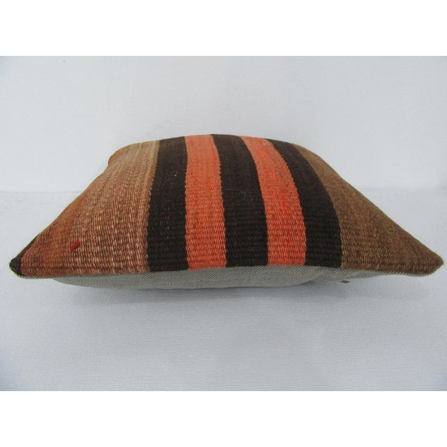 Handmade decorative pillow cover made from a vintage Turkish kilim rug. Backed with good quality cotton fabric. Pillow...