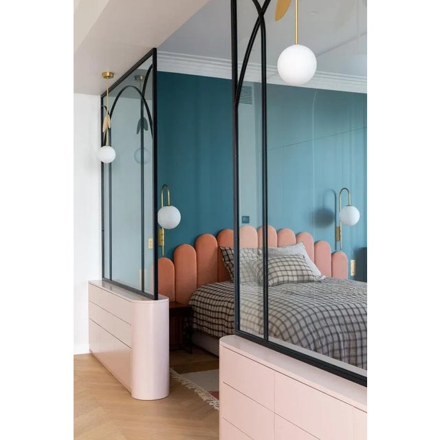 Contemporary Black Brass Wall Lamp 06 by Magic Circus Editions, Set of 2 For Sale - Image 3 of 4