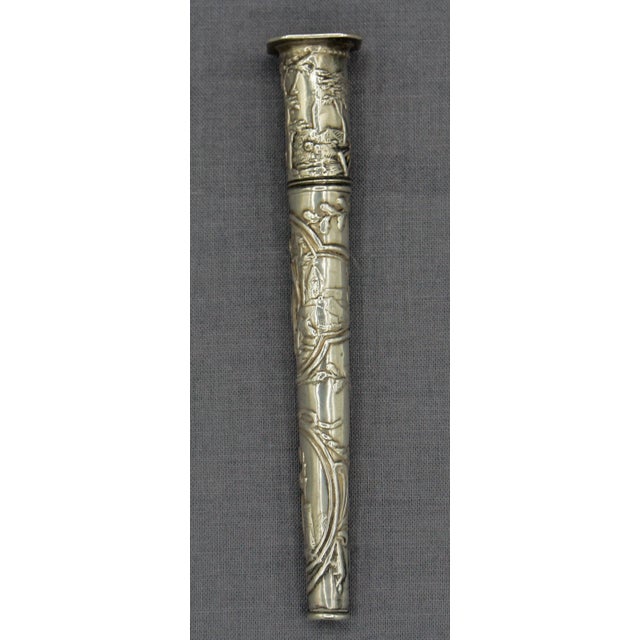 Arts & Crafts 19th Century Continental Silver Needle Case For Sale - Image 3 of 8