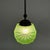 Swedish Green Uranium Glass and Burnished Brass Pendant from Böhlmarks, 1930s For Sale - Image 6 of 18