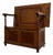 Antique English Golden Oak Monks Bench For Sale