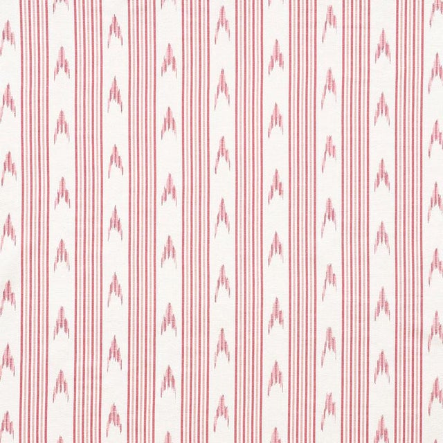 Modern Schumacher X Mark D. Sikes Santa Barbara Ikat in Pink Fabric For Sale - Image 3 of 3