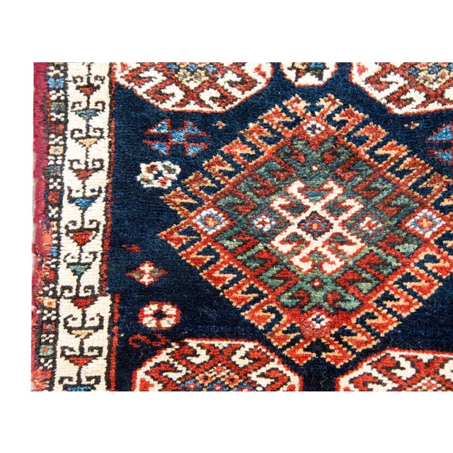 Textile Early 20th Century Persian Qashqai Rug For Sale - Image 7 of 16