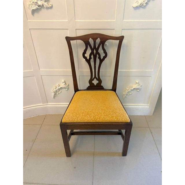 Antique Georgian English Mahogany Side Chairs, 1820, Set of 2 For Sale - Image 11 of 14