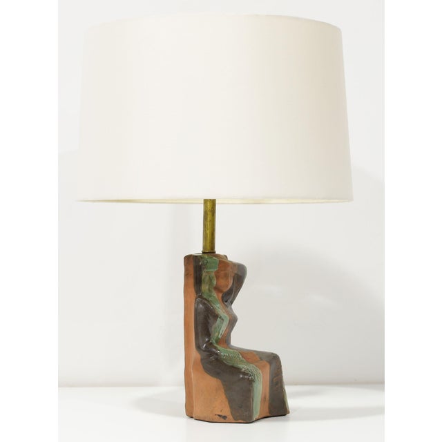Black 1950s Marianna Von Allesch Sculptural Table Lamp For Sale - Image 8 of 8