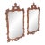 Pair of Chinese Chippendale Style Carved Mahogany Wall Mirrors MINT! For Sale