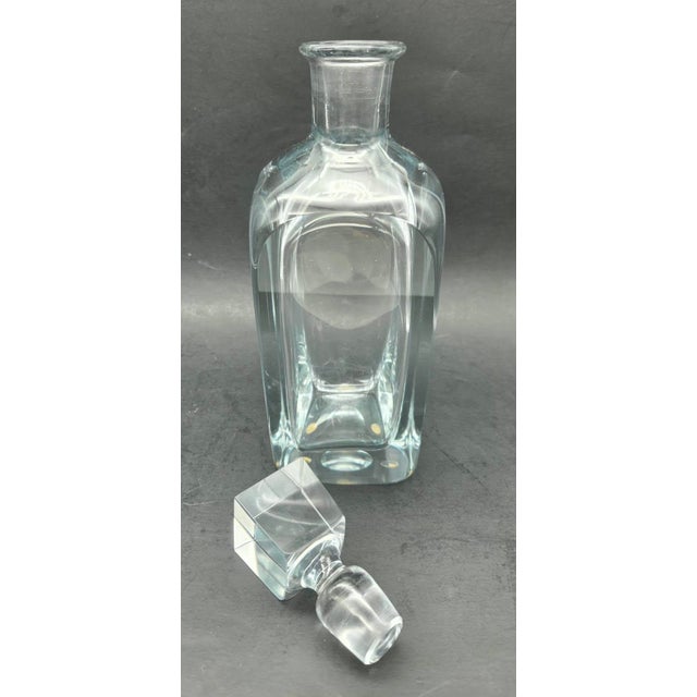 Mid-Century Modern Vintage Strömbergshyttan Crystal Decanter Designed by Gerda Strömberg For Sale - Image 3 of 9