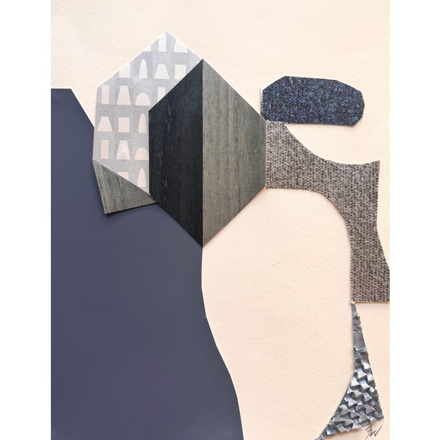 "Celestial Escapade 2" Original Mixed-Media Collage on Paper by Zac Woodiel For Sale - Image 9 of 10