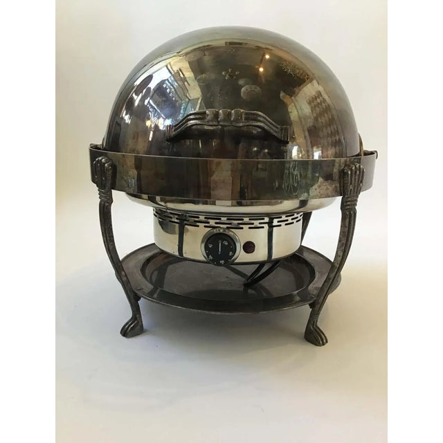 Large Silver Plate Chafing Dishes - A Pair For Sale In New York - Image 6 of 13