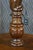 Antique English Oak Barley Twisted Library Floor Lamp Side End Table For Sale - Image 4 of 18