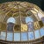 Art Nouveau Revival Wrought Iron Chandelier with Floral Stained Glass, Italy, 1950s For Sale - Image 6 of 18