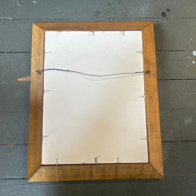 1970’s Original Abstract Expressionist Painting Mid Century Frame For Sale - Image 4 of 4
