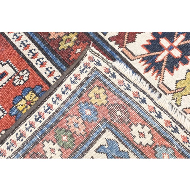 Traditional Antique Shirvan Rug 3'8'' x 4'6'' For Sale - Image 3 of 12