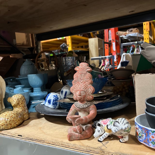 1970s Vintage Mayan Stone Sculpture For Sale - Image 9 of 9