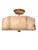 Alabaster Late 20th Century Modern Alabaster & Brass Flush Mount Ceiling Light For Sale - Image 8 of 9