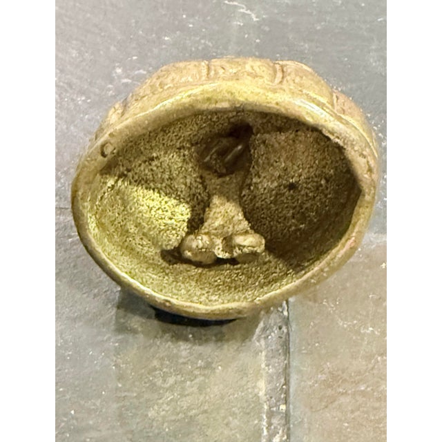 Traditional Vintage Solid Brass Southern Belle Lady Bell Unique Feet Clapper 194g For Sale - Image 3 of 4