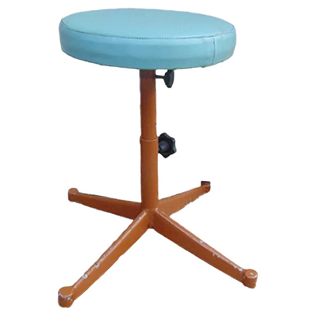 Vintage Industrial Stool, 1970s For Sale