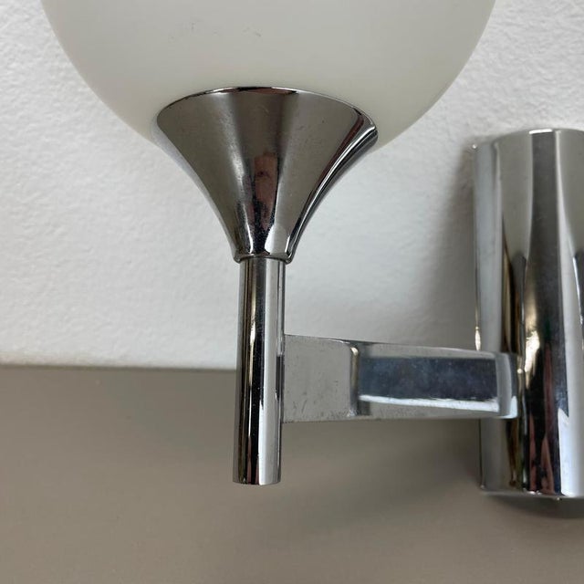 1970s Chrome Tube Torch Wall Light attributed to Gaetano Sciolari, Italy, 1970s For Sale - Image 5 of 18