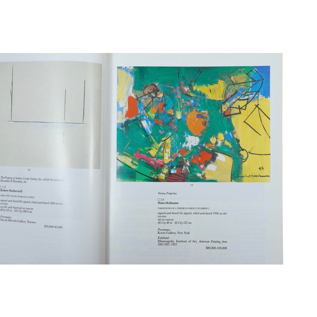 Contemporary 1986 Sotheby's New York Contemporary Art Auction Catalog For Sale - Image 3 of 6