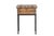 This Vintage Anglo-Indian Teak Small Chest on Iron Legs/Side Table is crafted from solid teakwood, featuring hand-forged...