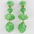 Richard Kerr Richard Kerr Dangle Pistachio Green Crystal Clip Earrings For Sale - Image 4 of 8