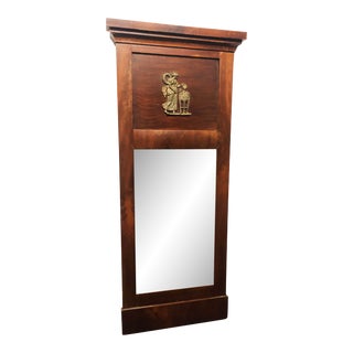 Early 19th Century Antique Neoclassic Wood Mirror For Sale