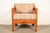 Mid-Century Modern Mid-Century Modern Knotty Pine Lounge Chair With Southwest Upholstery, Circa 1960s For Sale - Image 3 of 14