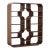 Century Walnut Solid Wood Shelf / Bookcase For Sale