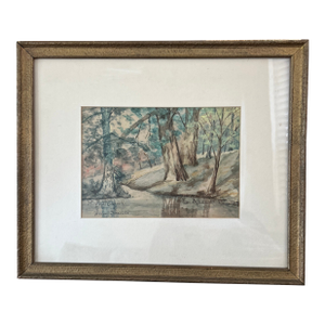 Vintage Signed by H A Maxwell Original Watercolor