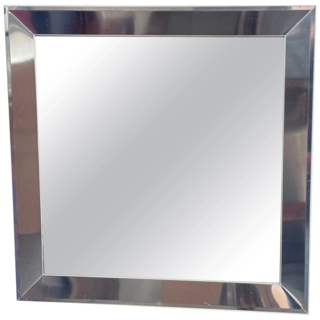Wall Mirror in Aluminium and Glass, France, 1970s For Sale - Image 11 of 11