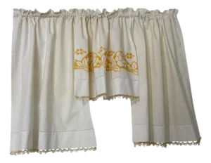 Upcycled Handmade Curtains 30x36 Each Panel