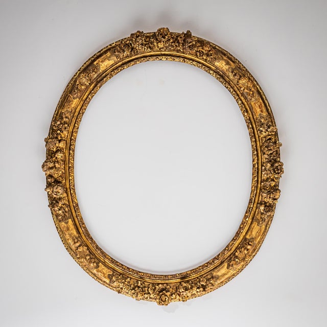 Oval Gilt Louis XV Stucco Frame, France, 18th Century For Sale - Image 12 of 12