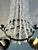 Vintage Iron and Rock Crystal Empire Chandelier For Sale - Image 9 of 11