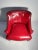 Mid-Century Modern Vintage Decorator Chair in Red "Faux" Leather on Castors For Sale - Image 3 of 5