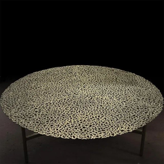 Not Yet Made - Made To Order Jean Cast Butterfly Indoor or Outdoor Coffee Table in White Bronze by Fred & Juul For Sale - Image 5 of 14