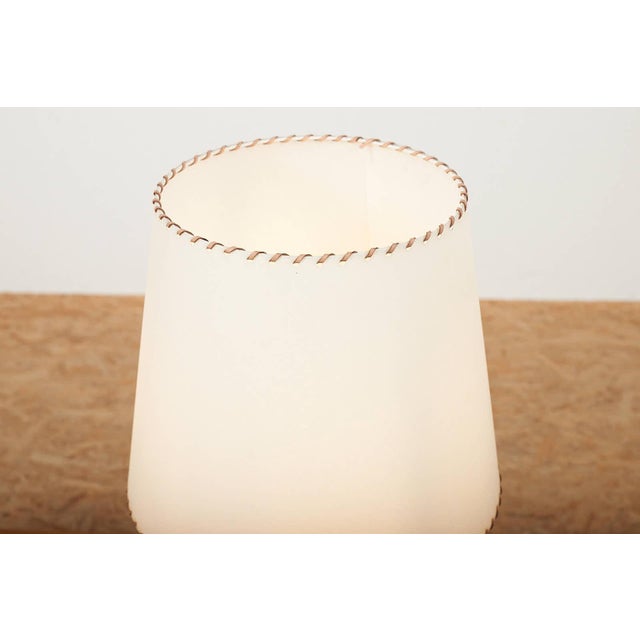 Brutalist Table Lamp with Wrought Iron Base and Stem from Megal, 1960s For Sale - Image 5 of 10