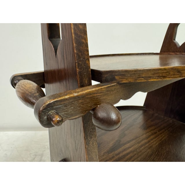 Two Tier Etagere Side Table in the style of Charles Dudouyt, 1930s For Sale - Image 3 of 12