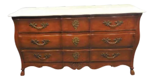 Mid 20th Century Bodart French Style Marble Top Dresser