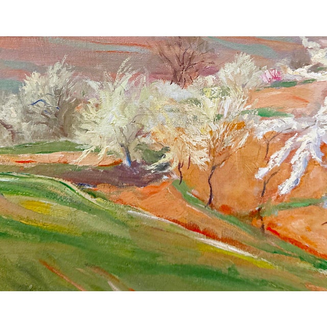 Wilhelm Hempfing Schönau 1886 - 1948 Karlsruhe Flowering Cherry Tree, Bergstraße Oil on canvas Signed lower left, titled...