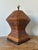 Wood Vintage Boho Monumental Woven Rattan Lamp For Sale - Image 7 of 12