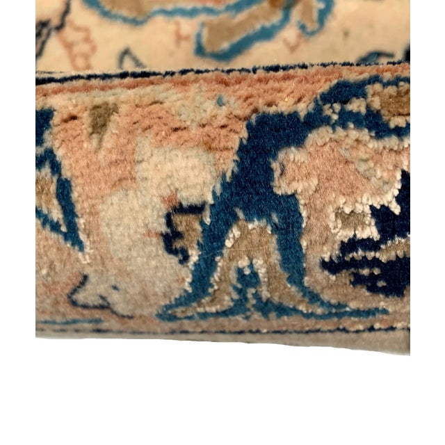 Early 21st Century Fine Hand Knotted Silk & Wool Persian Nain For Sale - Image 4 of 9