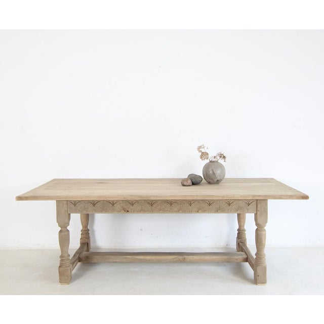 20th Century Spanish Country Oak Dining Table, 1930s For Sale - Image 4 of 18