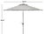 Transitional Iris Fashion Line 9Ft Round Umbrella, Grey & White/Chrome Pole For Sale - Image 3 of 6