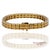 Contemporary 12.50 Ct Natural Yellow Sapphire Princess Cut Bracelet in 18k Yellow Gold For Sale - Image 3 of 13