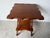 Mid-Century Modern Antique Arts & Crafts Style Two-Tier Oak Accent Table With Scalloped Top Barley Twist Legs and Ball Feet For Sale - Image 3 of 12