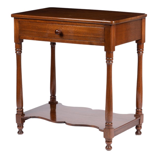 Delaware Valley Walnut Single-Drawer Stand, 1810-20 For Sale