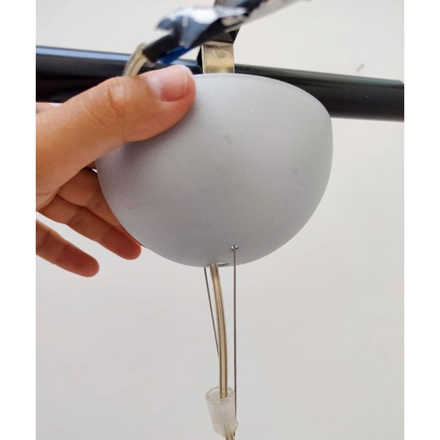 Murano Glass Moon Pendant Lamp by Michele De Lucchi for Av Mazzega, 1993 For Sale - Image 11 of 15